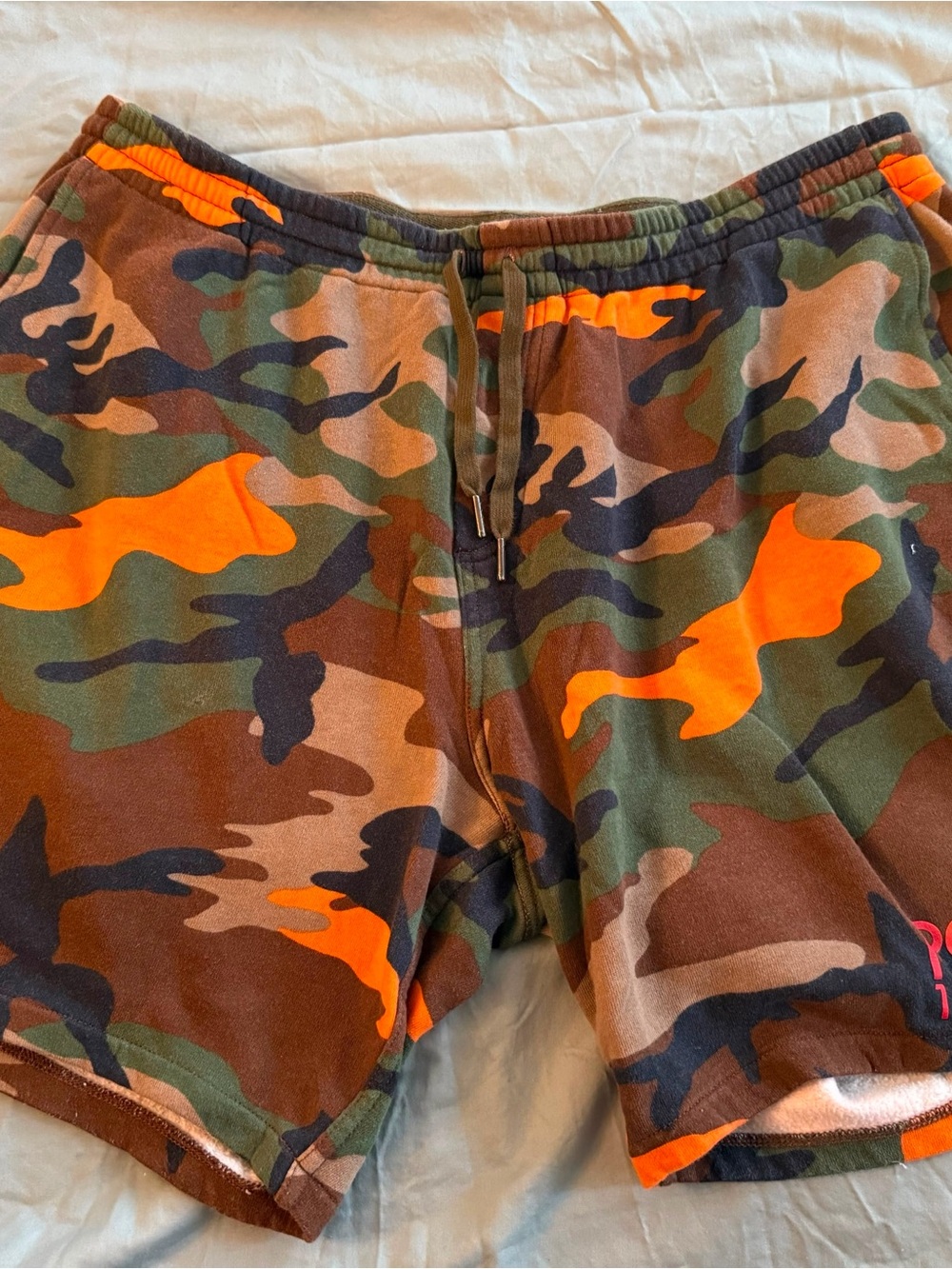 Polo Ralph Lauren Men's Camouflage Sweat Shorts Drawstring Elastic Waist Pockets